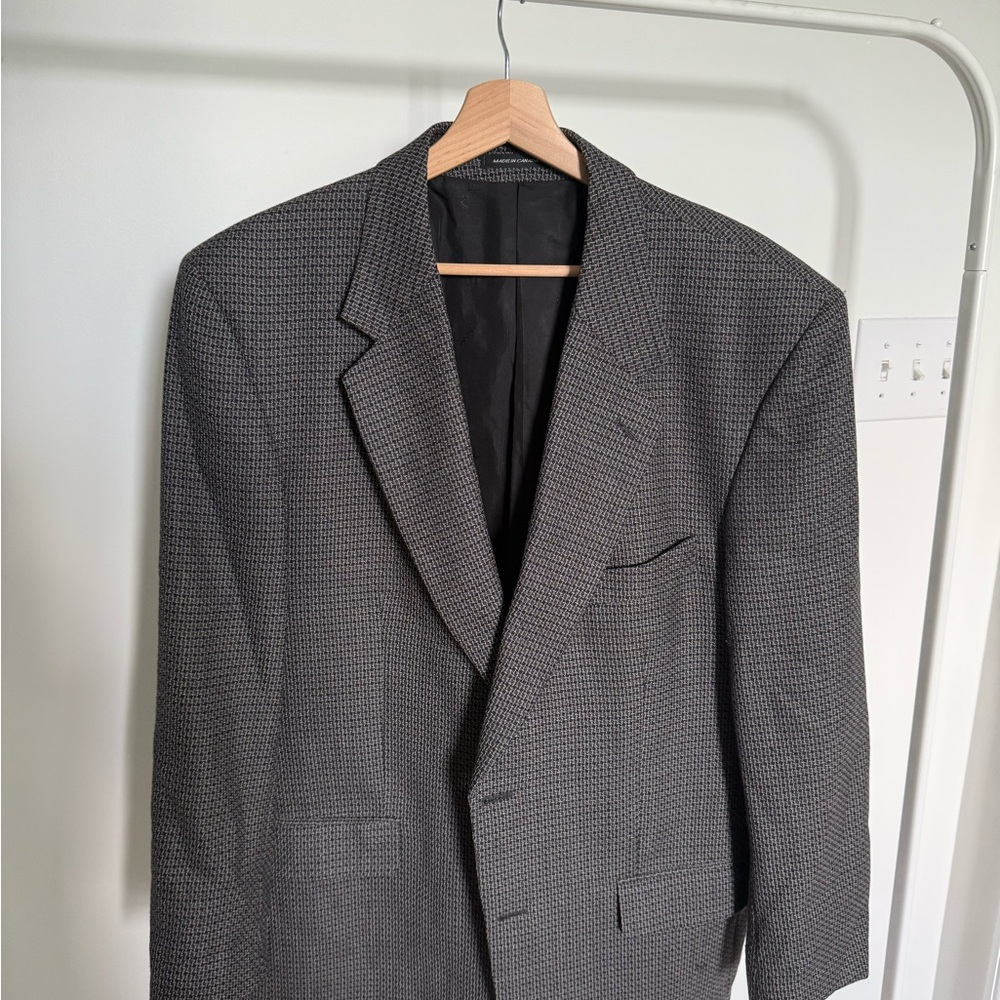 Vintage Yves Saint Laurent Gray patter ed Men's Blazer